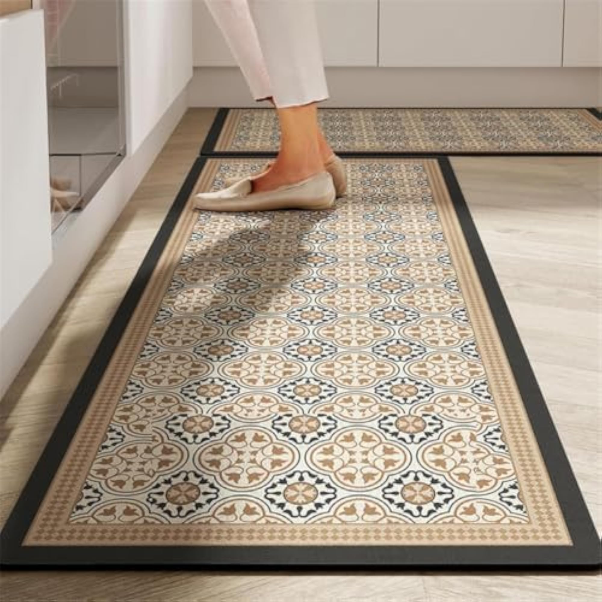 Kitchen Anti Slip Mat for Floor, Waterproof Washable